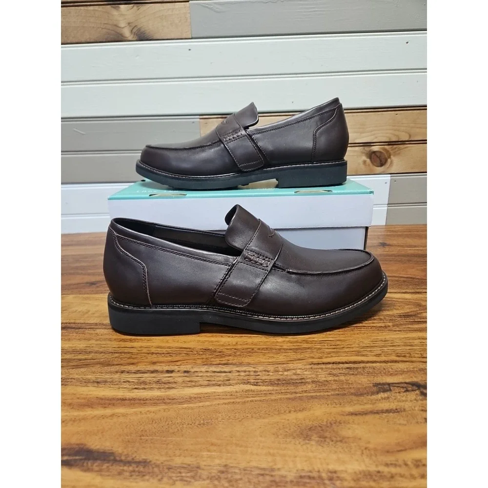 Apex Penny Loafer Oxford LT210M Mens Size 11.5 Brown Diabetic Orthopedic